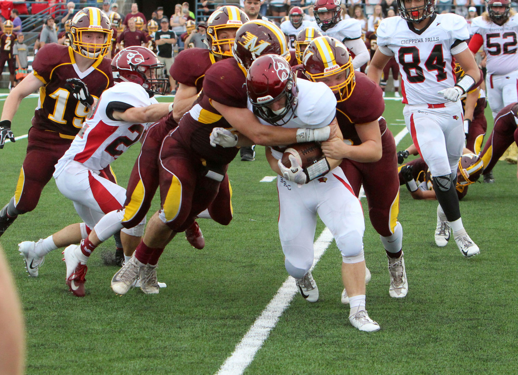 Chi-Hi football at Menomonie 8-31-18
